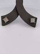 14K WHITE GOLD DIAMOND STUD EARRINGS