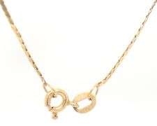14kt Yellow gold Marquise diamond pendant on Italian chain necklace