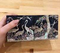 Handmade Twin Korean Mother of Pearl Jewelry Box