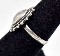 Quartz Gemstone Ring in Sterling Silver