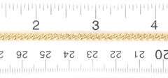 18kt Yellow gold Flat Curb link chain necklace