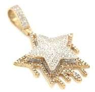 10kt Yellow gold cubic zirconia pendant