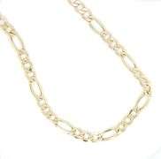 10kt Yellow gold Figaro chain necklace