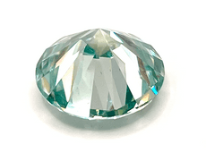 Magnificent Museum Size 19.05 Ct VVs1 Rare Near Flawless Mint Green Lab Simulated Diamond Solitaire