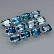 Emerald cut! 3.01ct rich blue Sapphire set! Heated only!