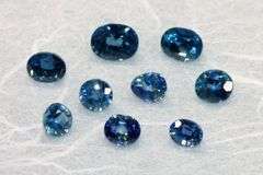 Natural Teal Sapphire - Lot of 9