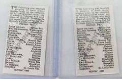 2 - 1993 Babe Ruth & Grimes Baseball Cards