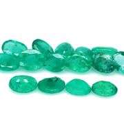 Bright emerald green 11.65ct 15pc emerald set