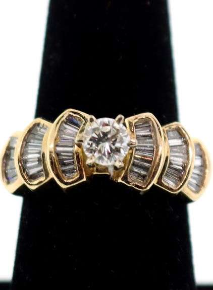 SIZE NEEDED Ladies 14k Yellow Gold Diamond Engagement Ring | 0.50 Carat Round