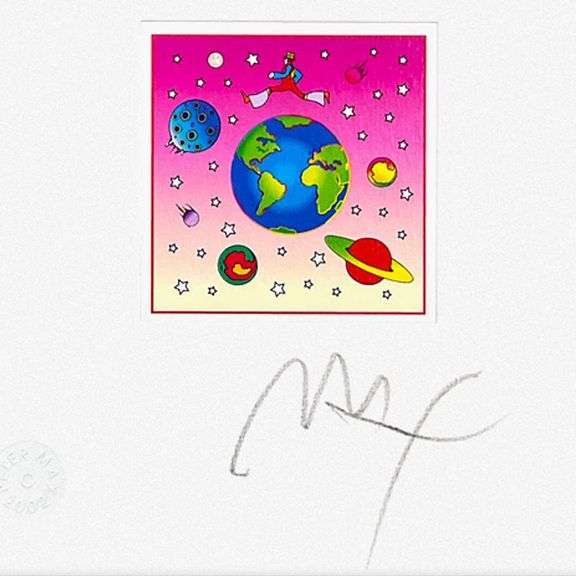 Cosmic Runner with Planets by Peter Max