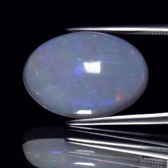 Untreated! 9.76ct 21mm block pattern gray Opal!