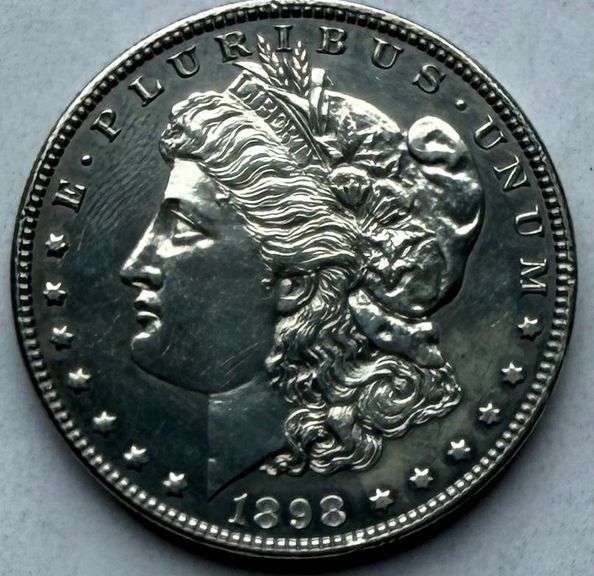 1898 Polished Unc Morgan Dollar
