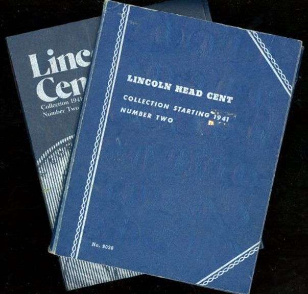 2 Lincoln Wheat Cent Albums: 1941 – 1974-S