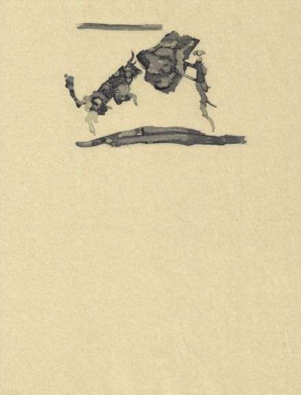 Rare Pablo Picasso Woodcut from Chant Funèbre pour Ignacio Sánchez Mejías, 1976