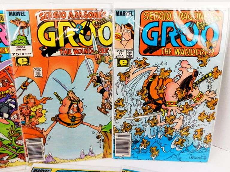 Groo "The Wanderer" Lot of 10 Marvel Comic Books