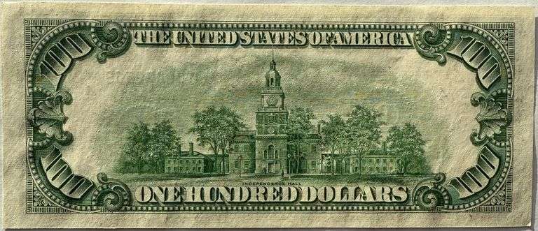 $100 CH CU 1950 Federal Reserve Note.