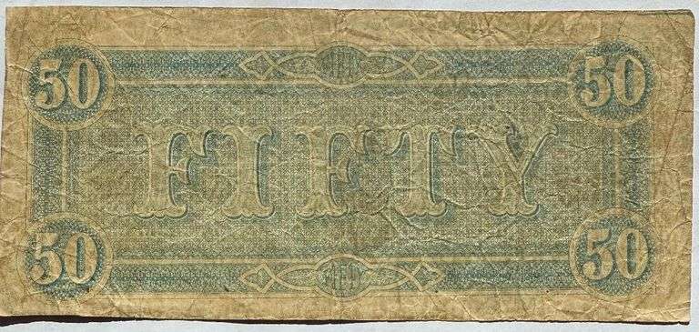 $50 Feb 17 1864 CSA Note
