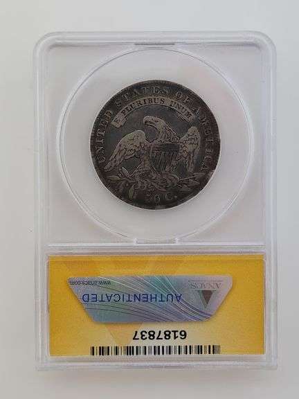 1836 Cap Bust Half Dollar, ANACS F15 Details