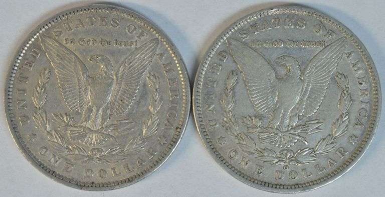 High end 1892-P & 1892-O Morgan Silver Dollars