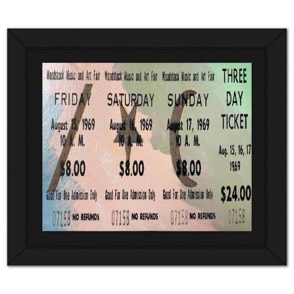 Woodstock Ticket by Steve Kaufman (1960-2010)