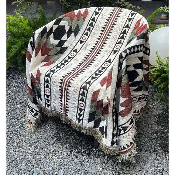 Navajo-Style Woven Blanket