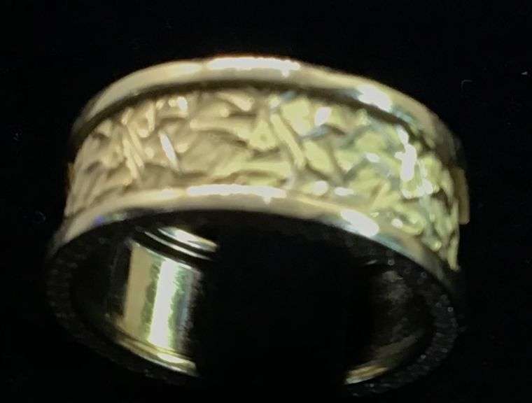 14K Yellow Gold Antique Band
