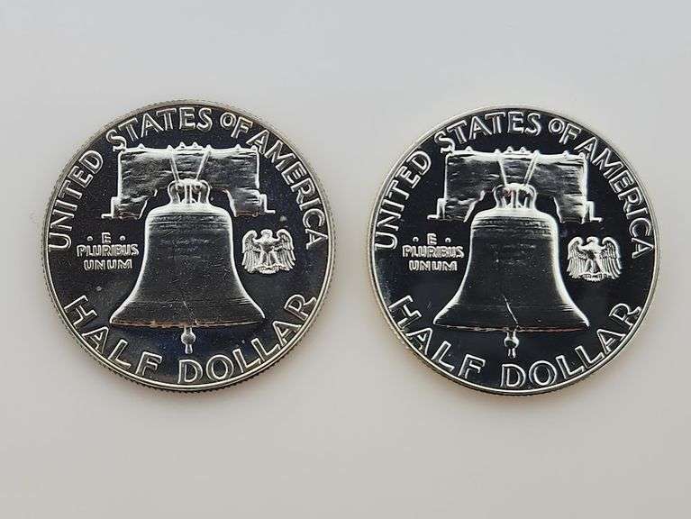 1962 & 1963 Proof Franklin Half Dollars