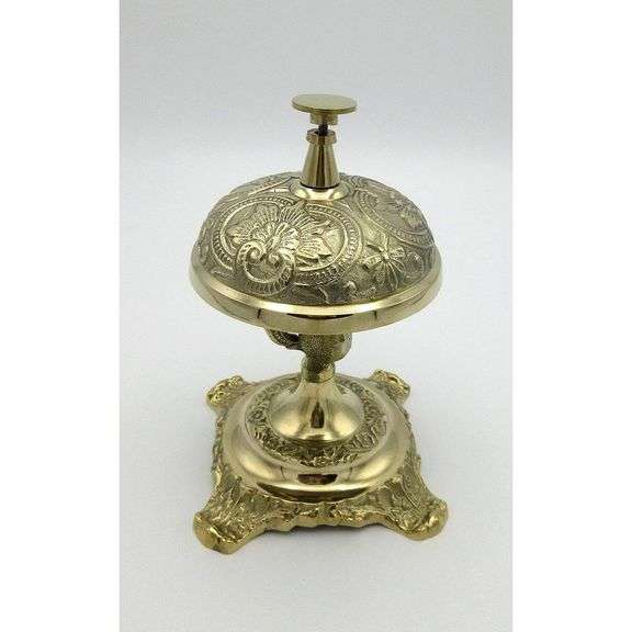 Solid Brass Victorian Style Service Bell