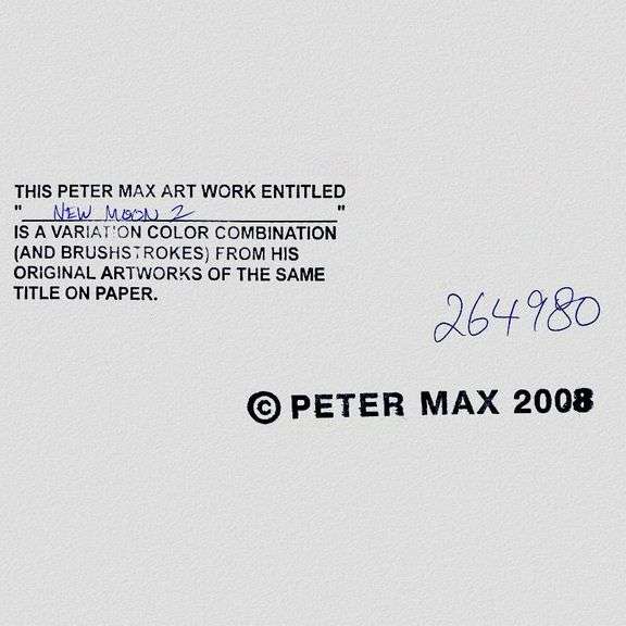 New Moon 2 by Peter Max