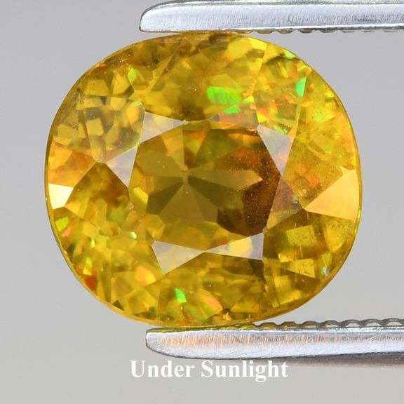 High fire! Rich color! 2.34ct VS Sphene from Madagascar!