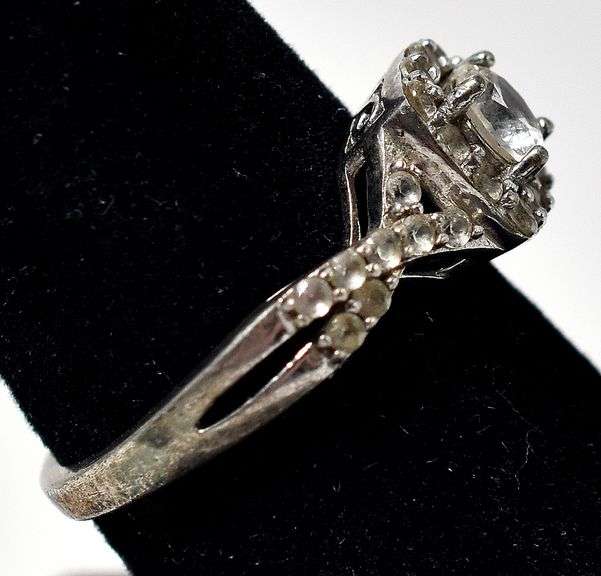 CZ Gemstone Ring in Sterling Silver