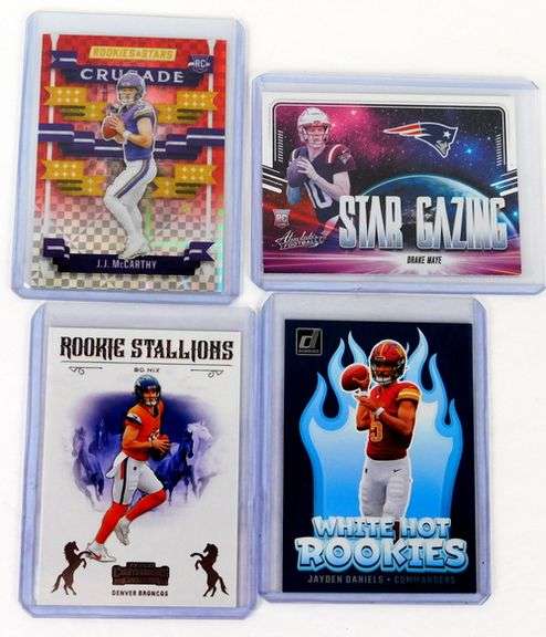4 Latest QB Greats 2024 Rookie Football Cards