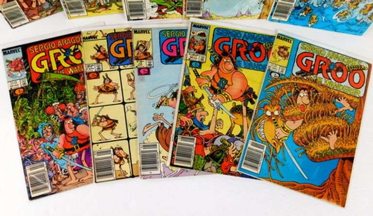 Groo "The Wanderer" Lot of 10 Marvel Comic Books