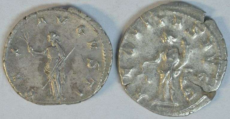Near Mint Gordian III & Philip I Roman Silver Antoninianus, 238 to 249 AD
