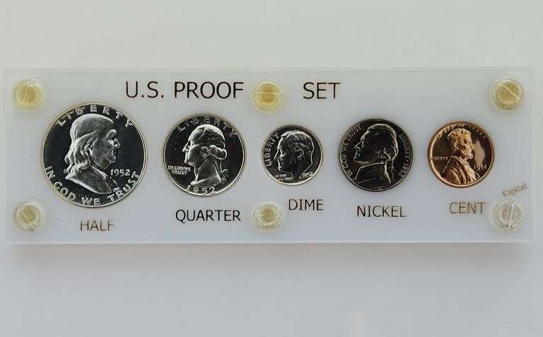 1952 United States Silver Proof Set, Capital Plastics Holder