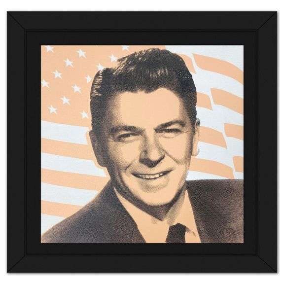 President Regan by Steve Kaufman (1960-2010)