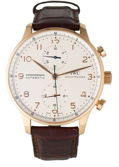 IWC Portuguese Chronograph IW371402, 41mm, Silver Dial, 18K Rose Gold Men’s Watch