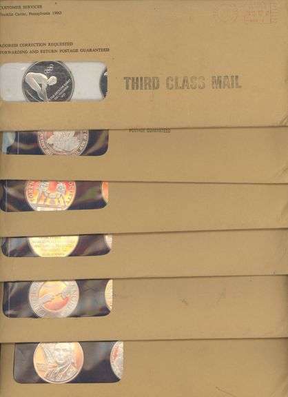 Six (6) Diff. Solid Sterling Silver Sets 3-piece Sets from Franklin Mint