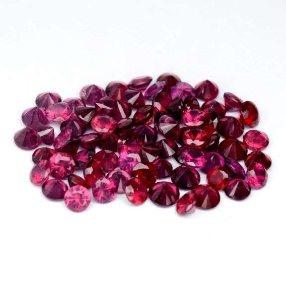 Heavy! 20.19ct violet pink Rhodolite Garnet set!