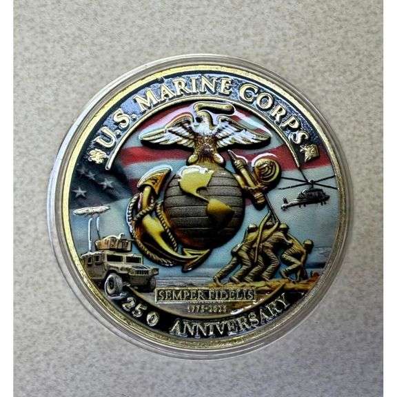 USMC 250th Anniversary Commemorative Challenge Coin
