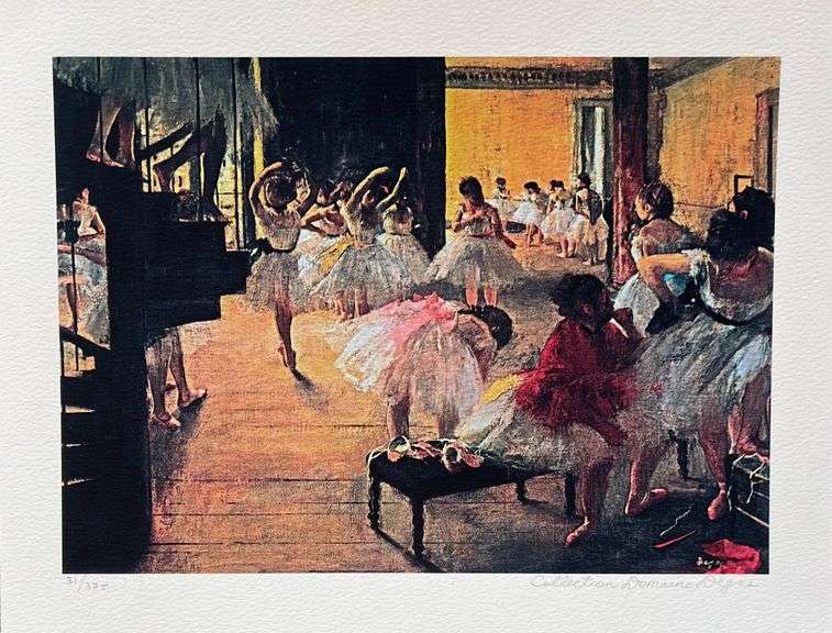 Edgar Degas, Ballet School, Pencil Signed by The Estate