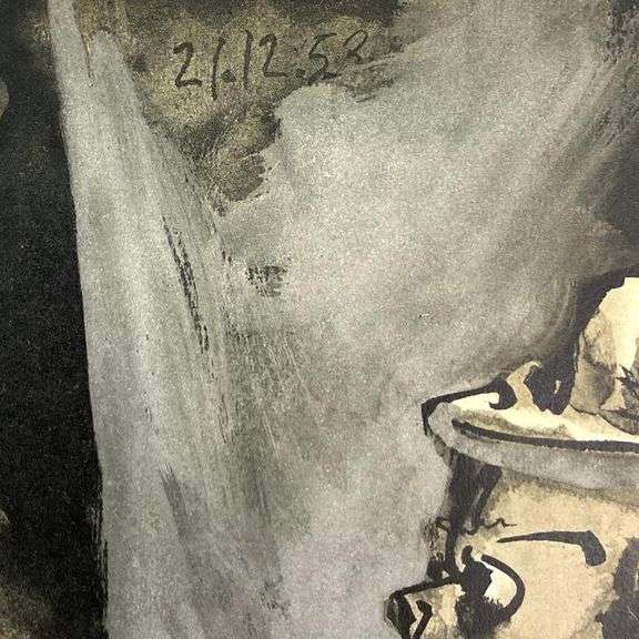 La Comedie Humaine 21.12.53 by Picasso (1881-1973)