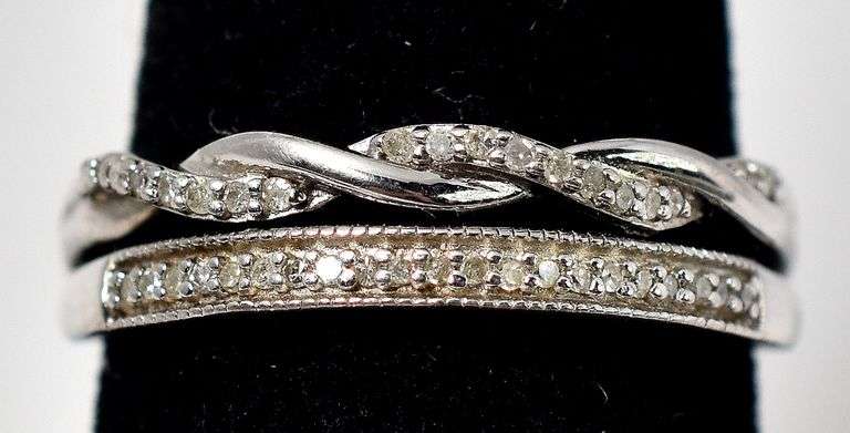 Diamond Ring in Sterling Silver