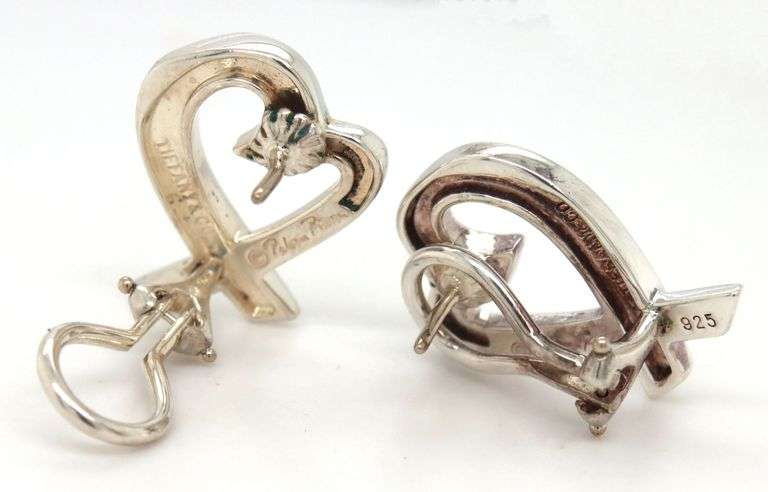 Tiffany & Co Paloma Picasso large loving heart earrings