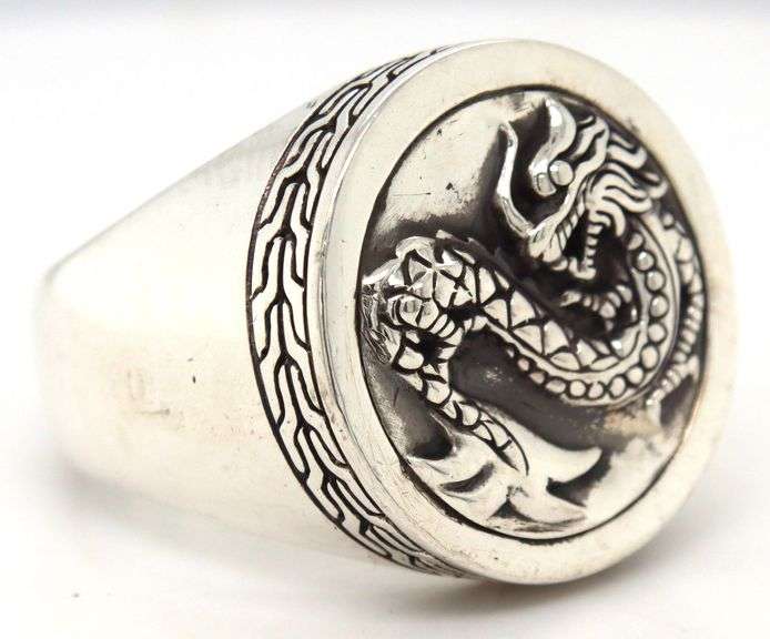 John Hardy Naga Signet ring