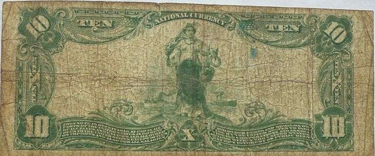 $10 Peoples Natl Bank Point Marion Pa 1902 Series National