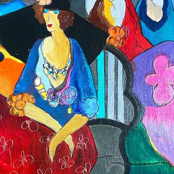 Gossip by Itzchak Tarkay (1935-2012)