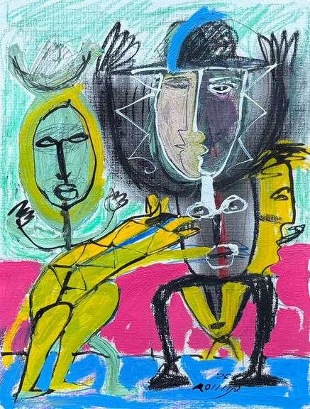 Fantastic Original One Of A Kind Artwork By Romgo