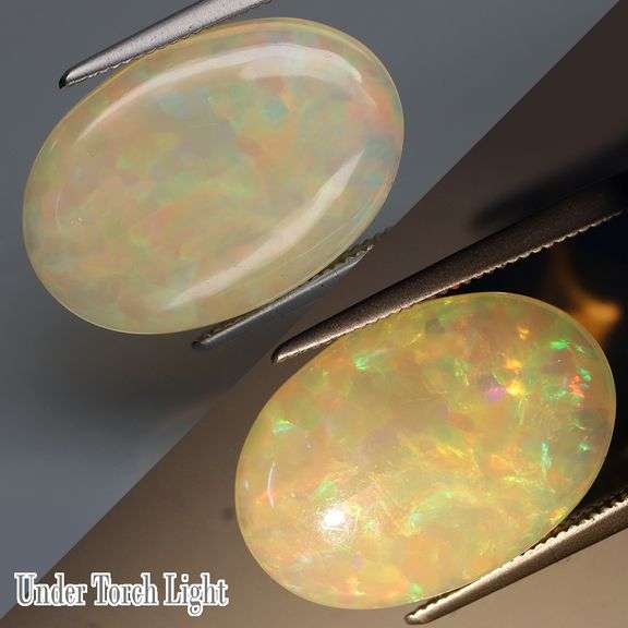 Captivating 7.98ct smoldering flashing Welo Opal