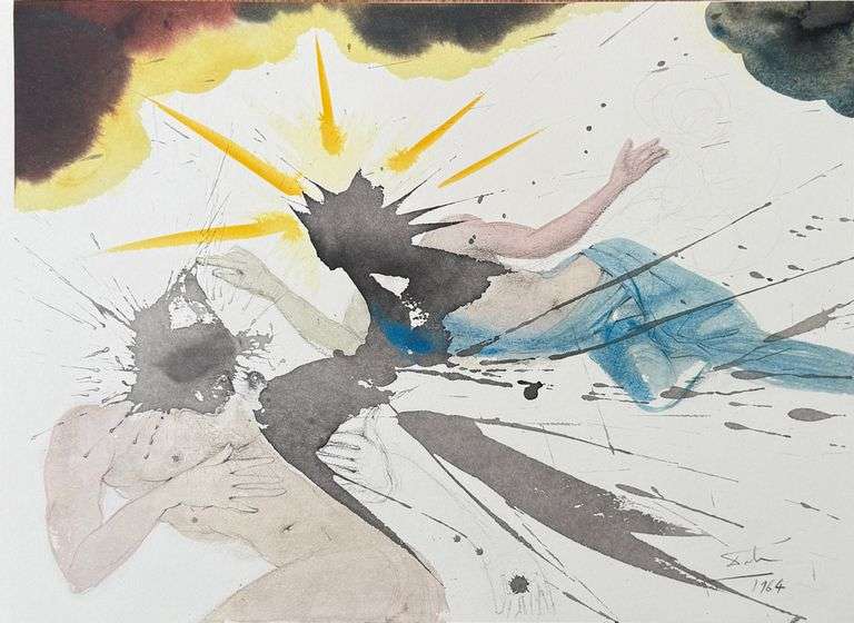 Highly Collectible and Rare Salvador Dali Original Llithograph from the 'Biblia Sacra' Suite